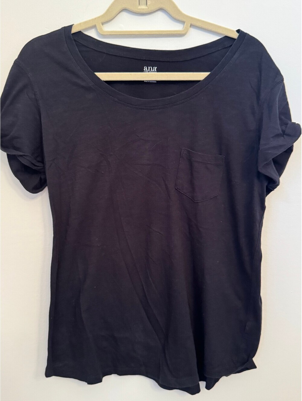 a.n.a black short sleeve top